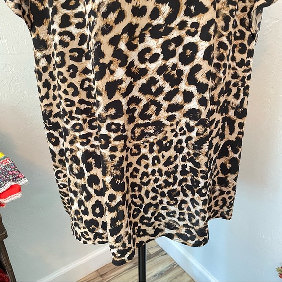 Calvin Klein Top Lucious Leopard! Ruffled Goodness! Size 2X - Picture 7 of 11